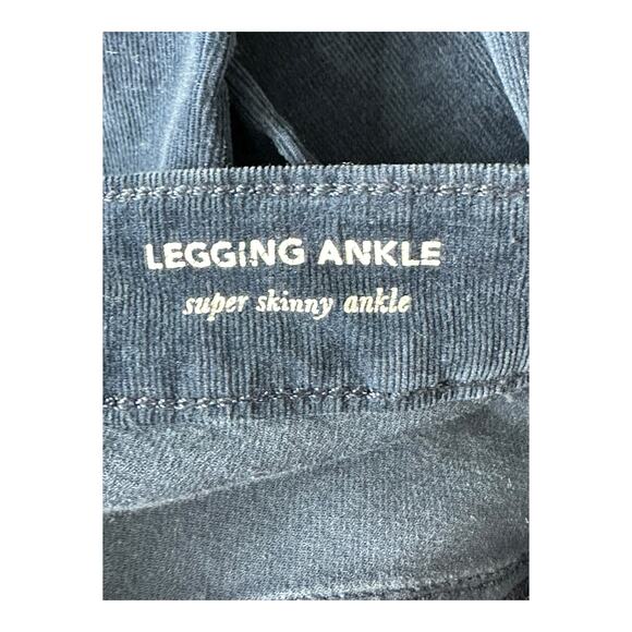 Adriano Goldschmied Pants Womens 27 Super Skinny Legging Ankle Blue Corduroy - Picture 5 of 9